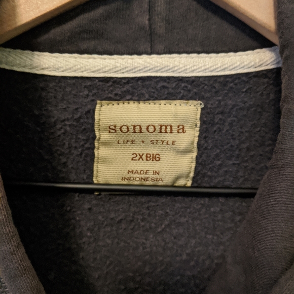 👣Sonoma Grey Zip Hoodie - Picture 3 of 3